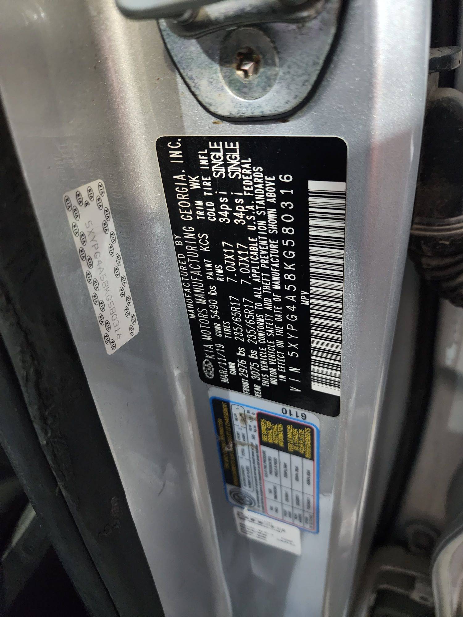 KIA SORENTO 2019 - Marhaba Auction Used Cars - Image 10