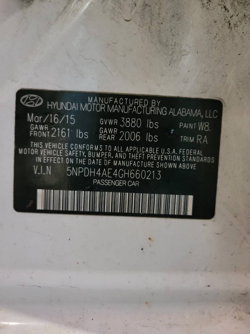 2016 HYUNDAI ELANTRA — 238213 Miles — Lot 54870634 — Souq - Marhaba Auctions Used Cars - Image 10