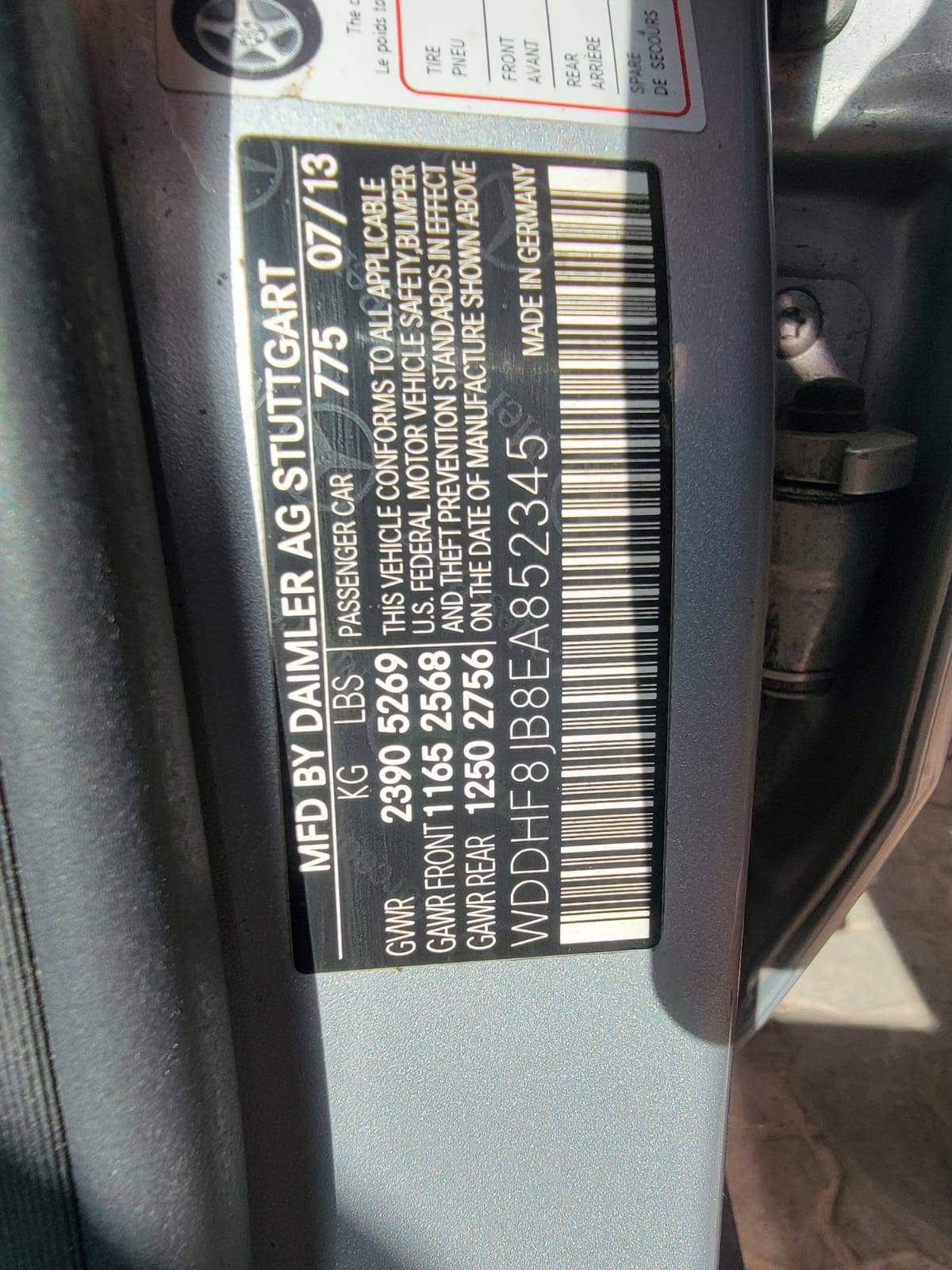 2014 MERCEDES BENZ E350 — 76742 Miles — Lot B8EA852345 — Main - Marhaba Auctions Used Cars - Image 9
