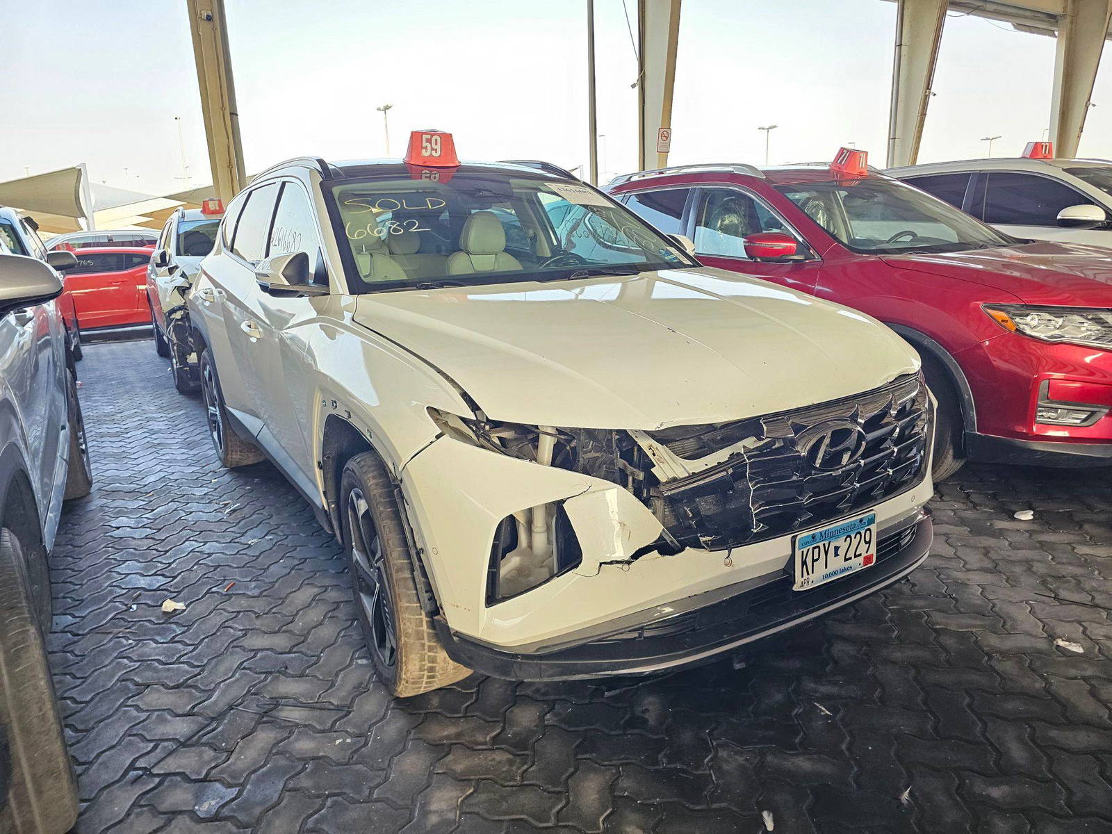 2023 HYUNDAI TUCSON — sold — 103857 Miles — Lot 42616682 — Main - Marhaba Auctions Used Cars - Image 3