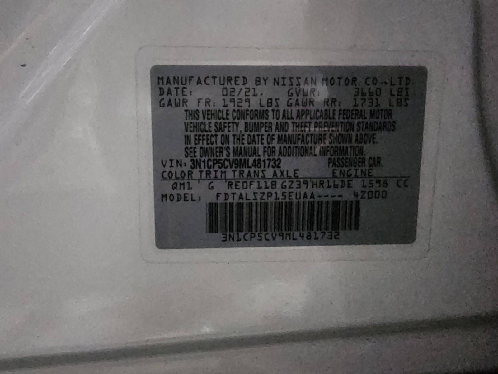 2021 NISSAN KICKS — 65035 Miles — Lot V9ML481732 — Main - Marhaba Auctions Used Cars - Image 9