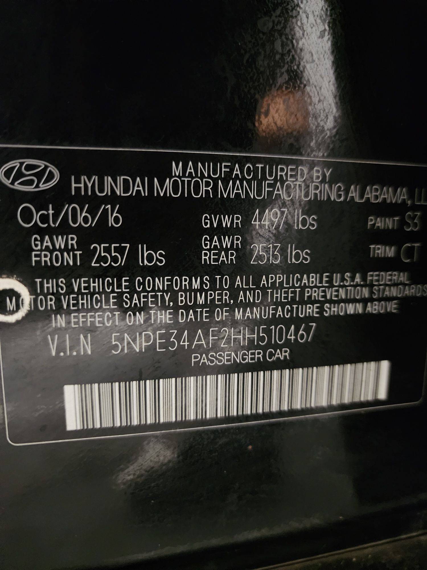 HYUNDAI SONATA 2017 - Marhaba Auction Used Cars - Image 11