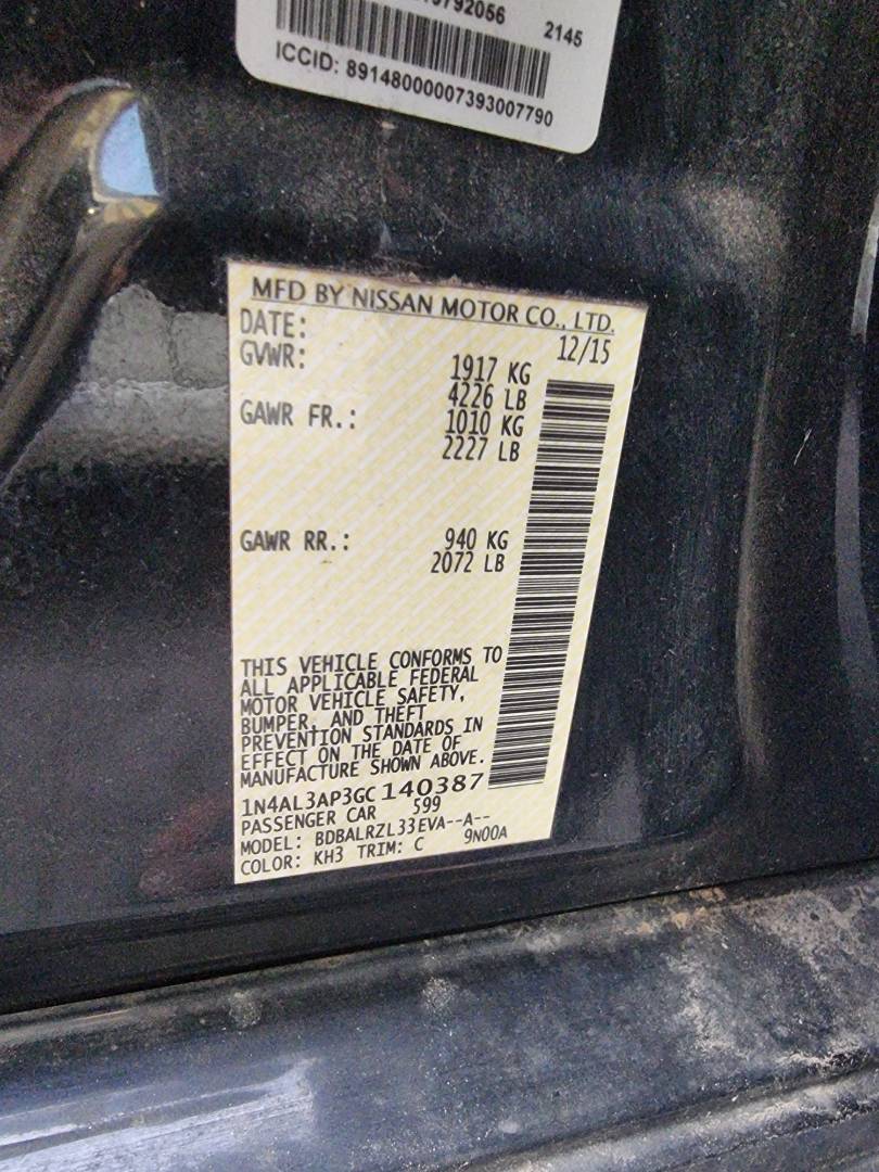NISSAN ALTIMA 2016 - Marhaba Auction Used Cars - Image 8