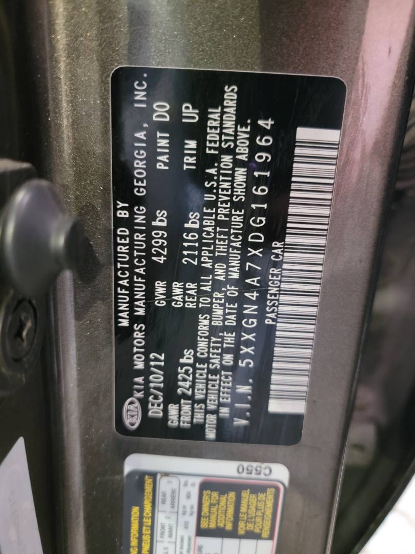 2013 KIA OPTIMA — 299638 Miles — Lot G161964 — Main - Marhaba Auctions Used Cars - Image 11