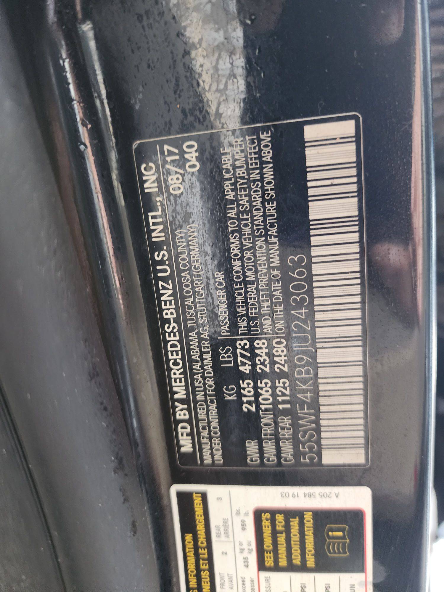 MERCEDES BENZ C300 2018 - Marhaba Auction Used Cars - Image 10