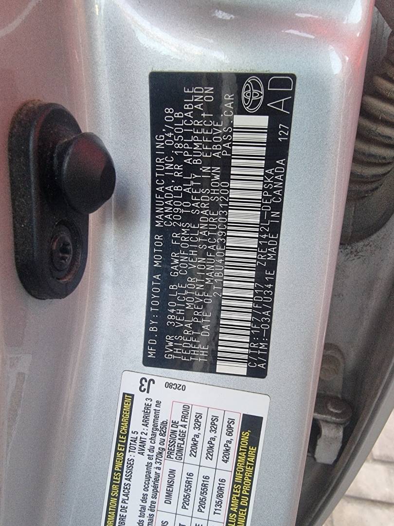 TOYOTA COROLLA 2009 - Marhaba Auction Used Cars - Image 9