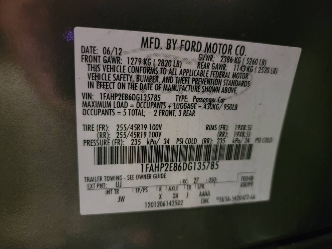2013 FORD TAURUS — 179667 Miles — Lot 74996733 - Marhaba Auctions Used Cars - Image 6