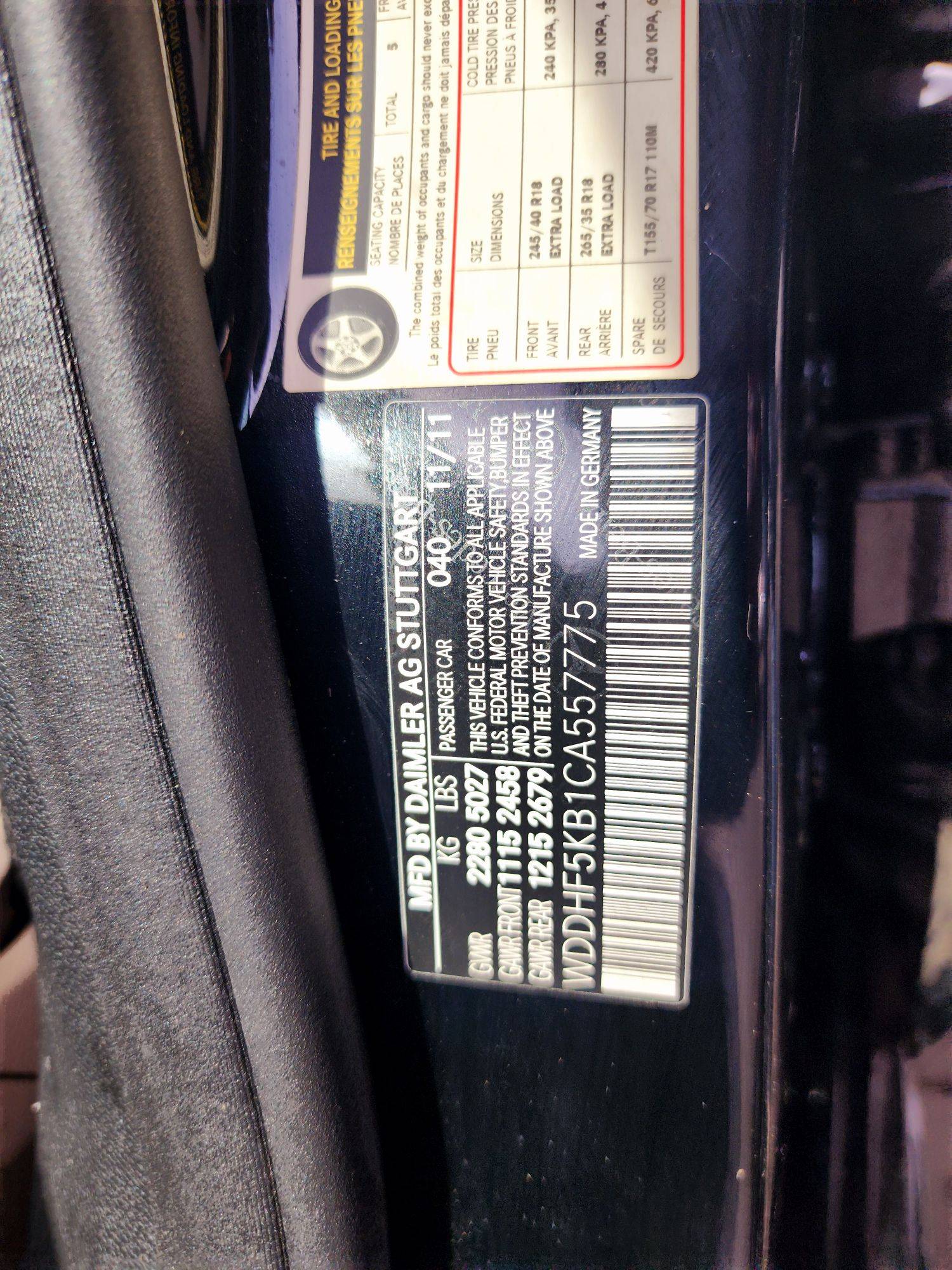 2012 MERCEDES BENZ E 350 — 124623 Miles — Lot KB1CA557775 — Souq - Marhaba Auctions Used Cars - Image 10