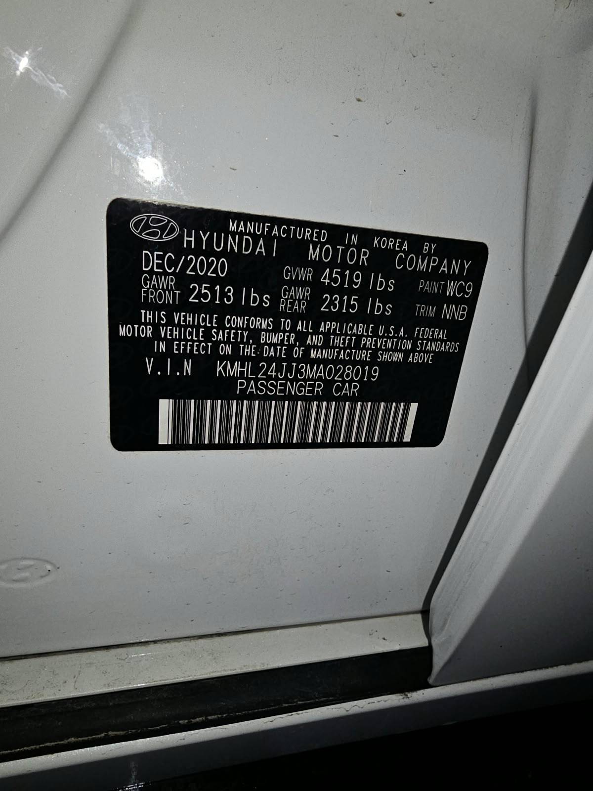 2021 HYUNDAI SONATA — Lot A028019 - Marhaba Auctions Used Cars - Image 14