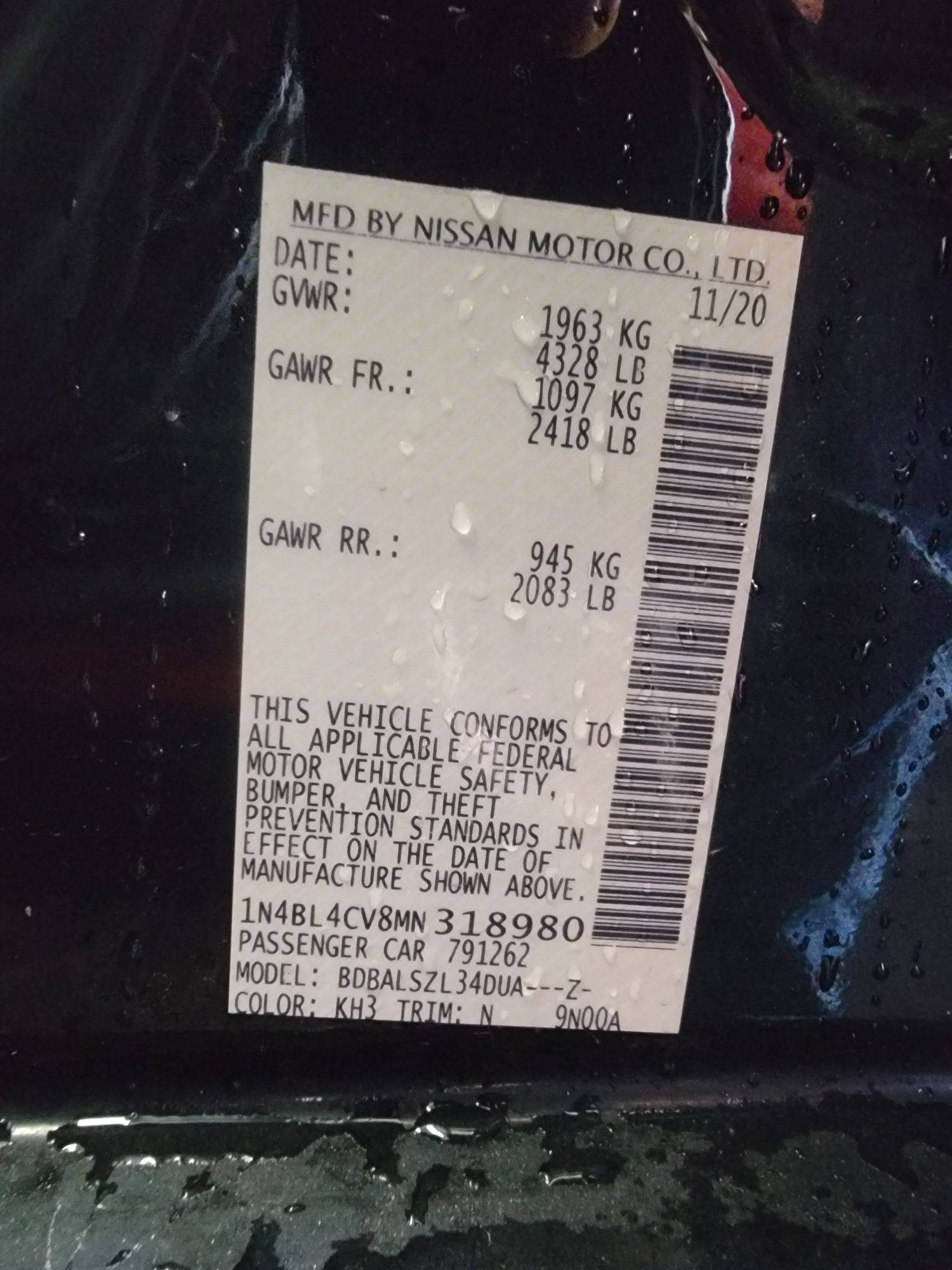 2021 NISSAN ALTIMA — 70432 Miles — Lot MN318980 — Main - Marhaba Auctions Used Cars - Image 9