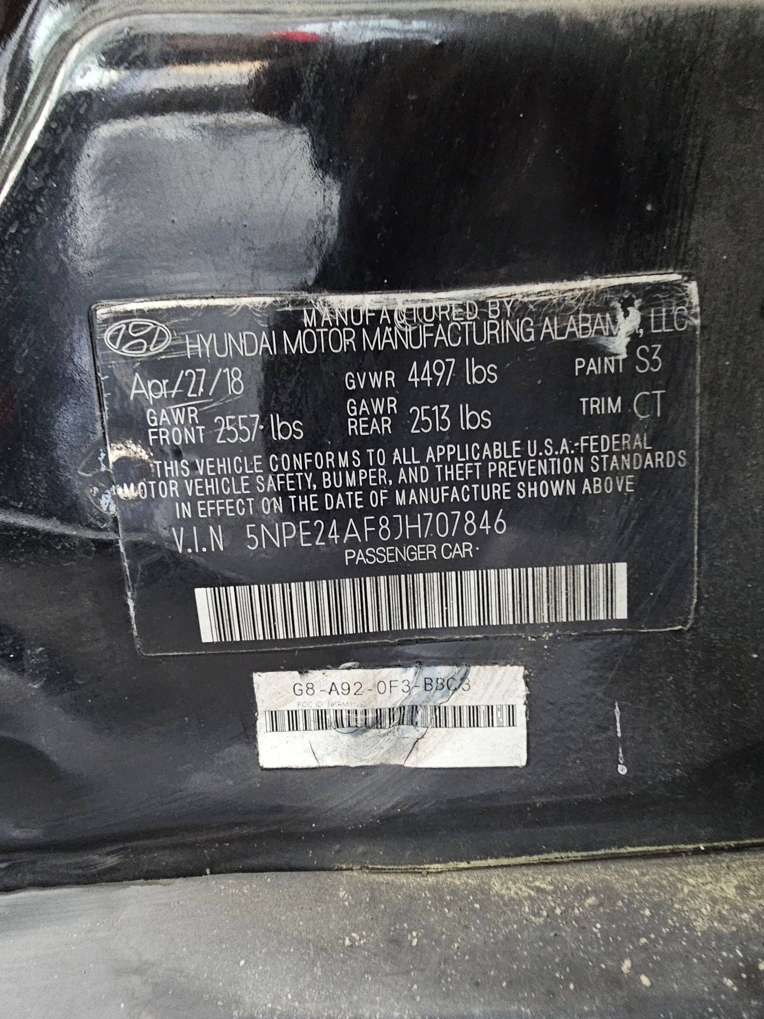 HYUNDAI SONATA 2018 - Marhaba Auction Used Cars - Image 9