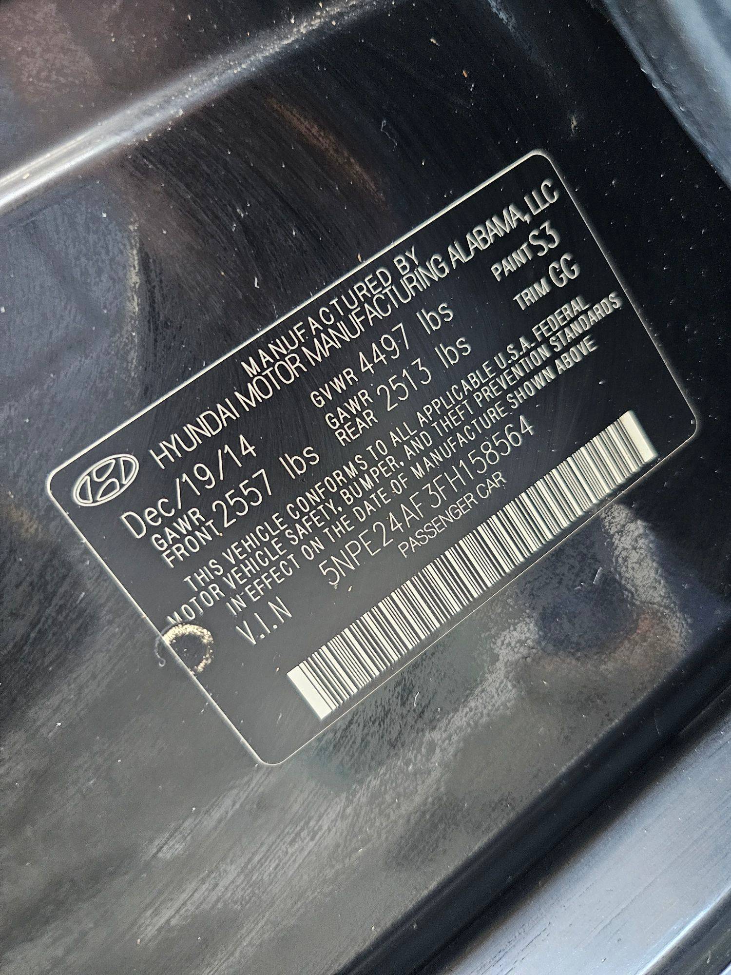 HYUNDAI SONATA 2015 - Marhaba Auction Used Cars - Image 10