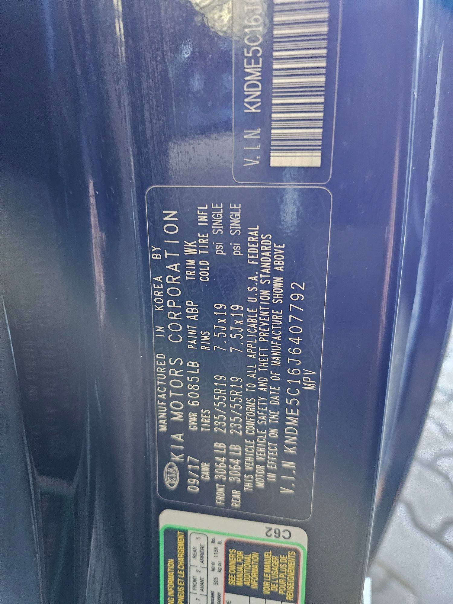 2018 KIA SEDONA — 104133 Miles — Lot 16J6407792 — Souq - Marhaba Auctions Used Cars - Image 9