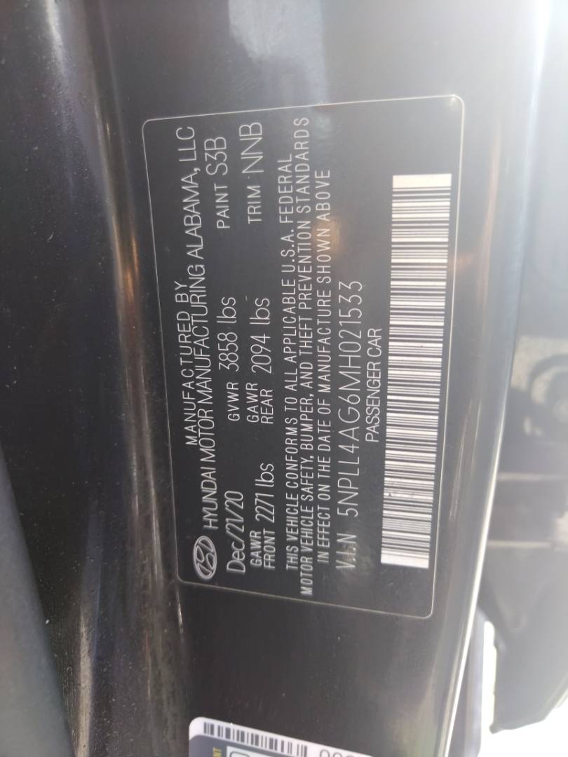 2021 HYUNDAI ELANTRA — 23617 Miles — Lot 37162091 - Marhaba Auctions Used Cars - Image 8