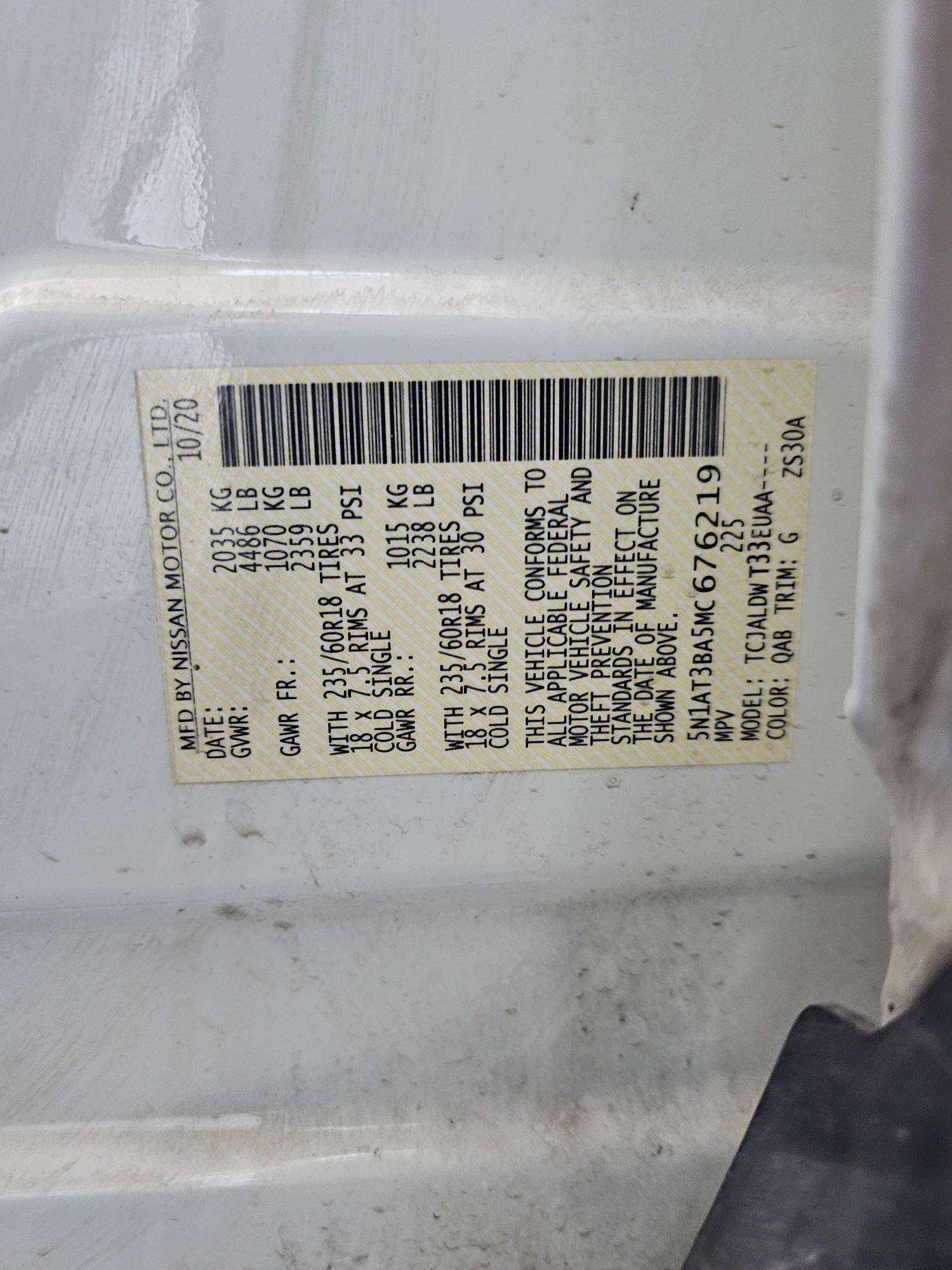 NISSAN ROGUE 2021 - Marhaba Auction Used Cars - Image 10