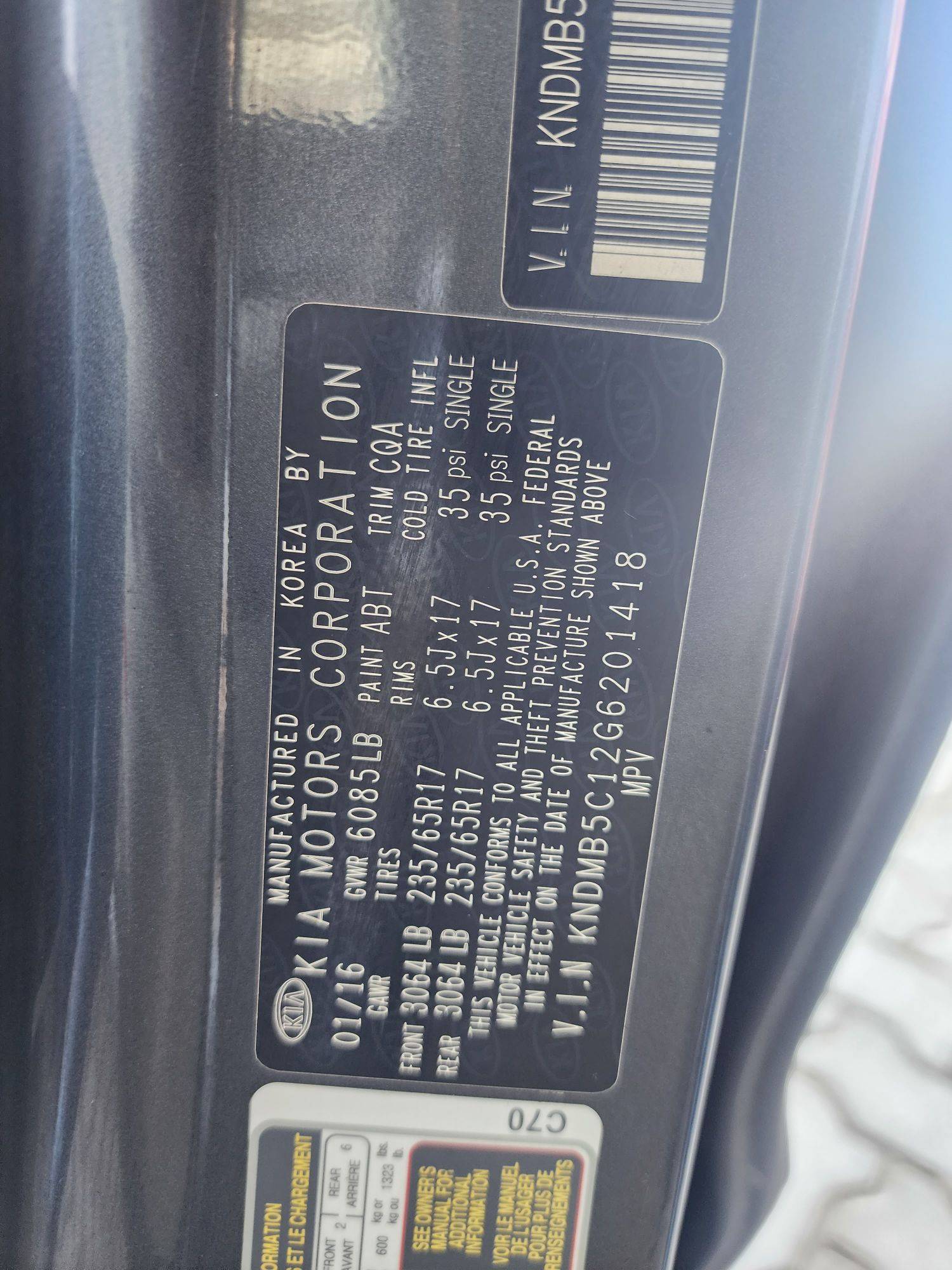 2016 KIA SEDONA — 149569 Miles — Lot 37677751 - Marhaba Auctions Used Cars - Image 3