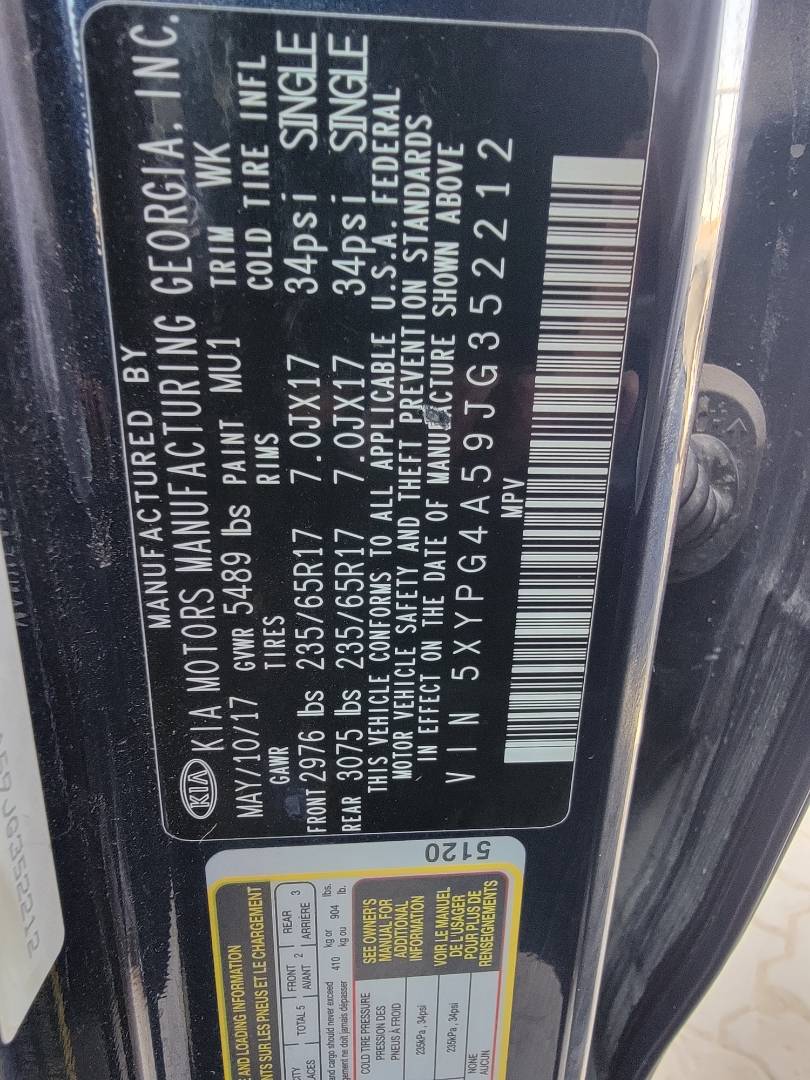 KIA SORENTO 2018 - Marhaba Auction Used Cars - Image 9