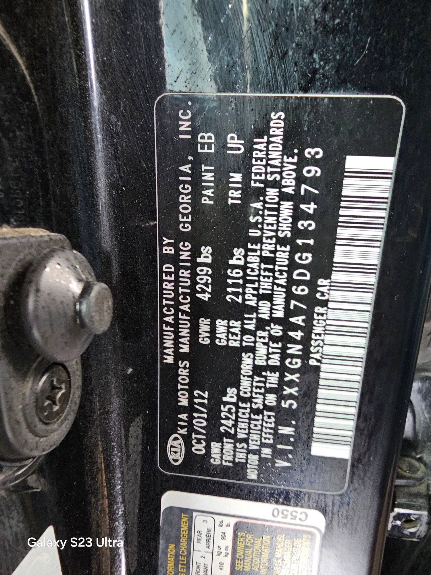 KIA OPTIMA 2013 - Marhaba Auction Used Cars - Image 10