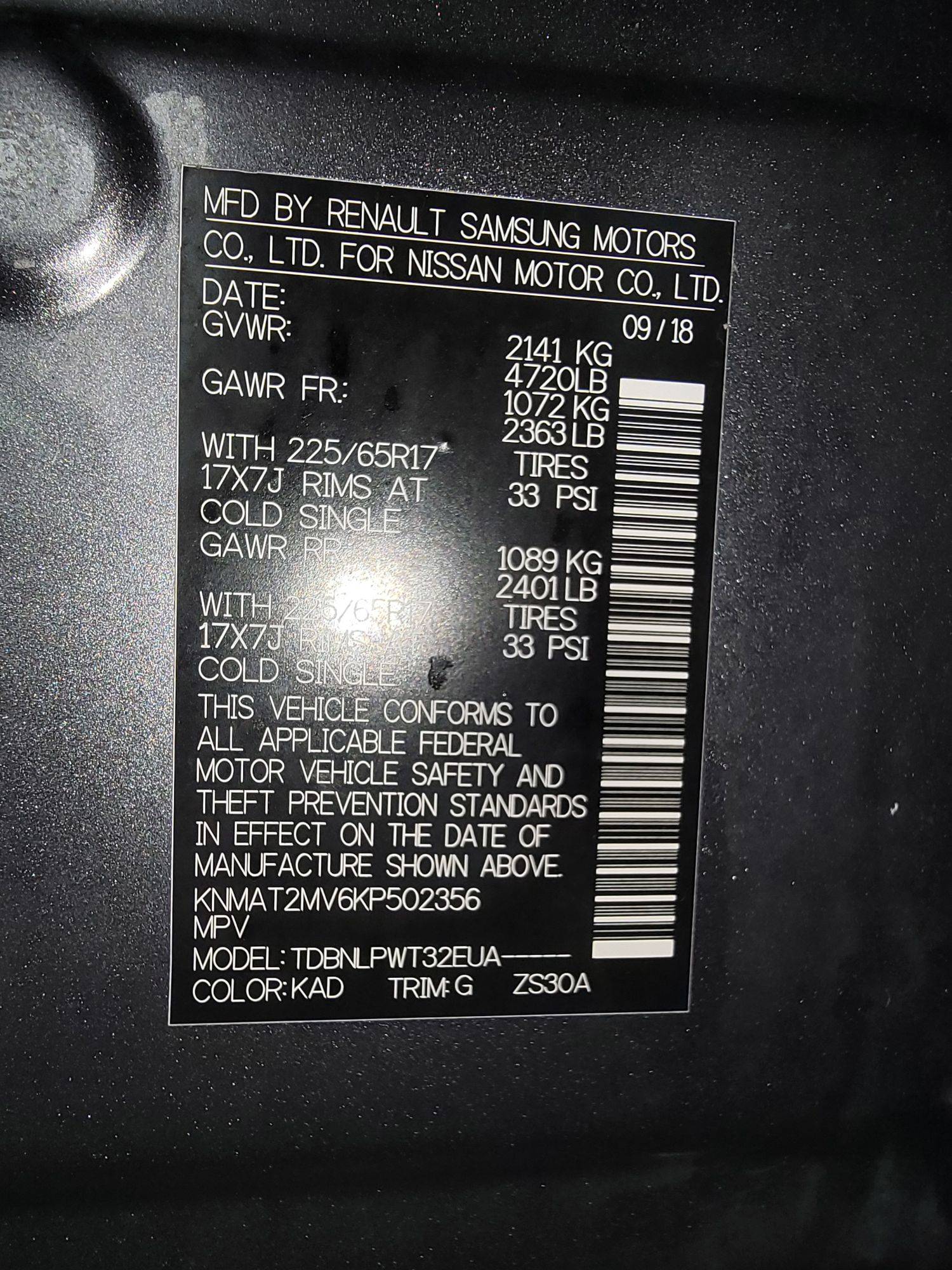 NISSAN ROGUE 2019 - Marhaba Auction Used Cars - Image 10