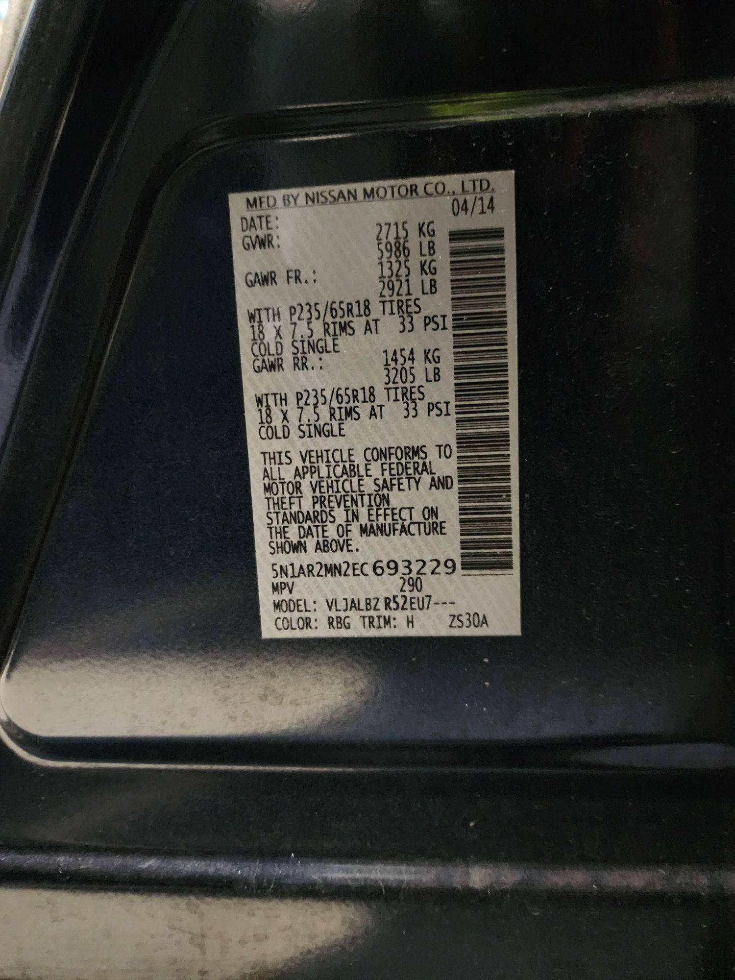 2014 NISSAN PATHFINDER — 172389 Miles — Lot 93229 — Souq - Marhaba Auctions Used Cars - Image 10
