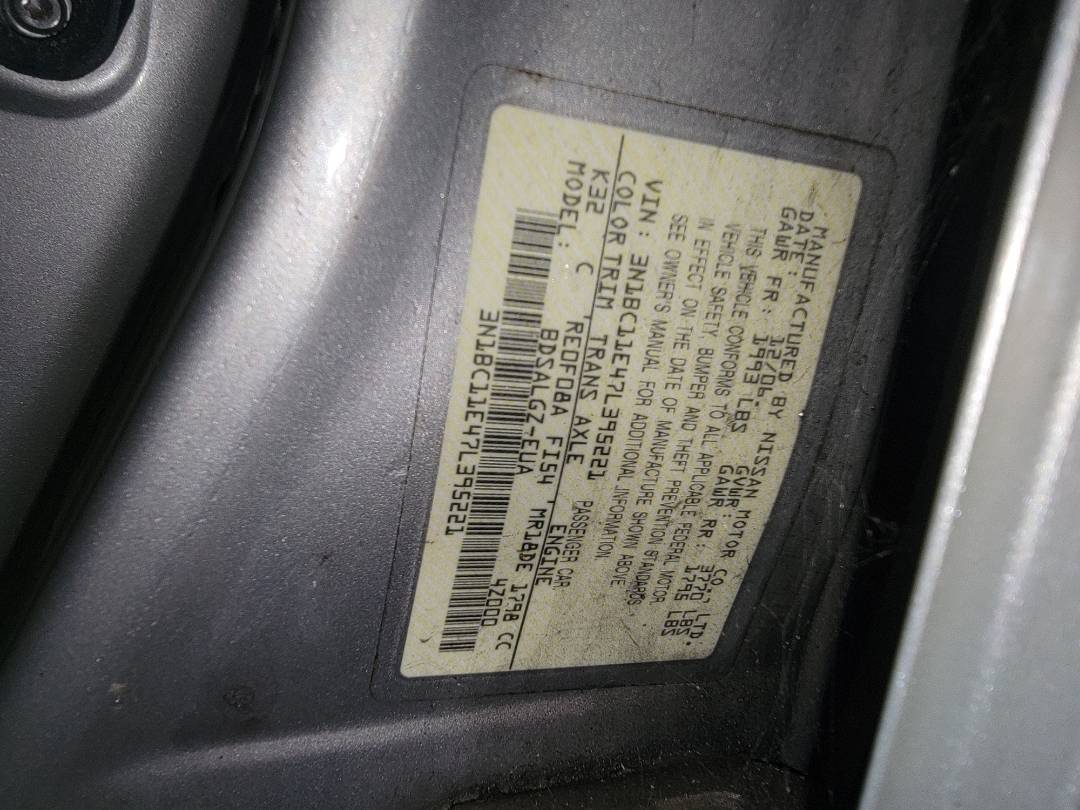 2007 NISSAN VERSA — 210094 Miles — Lot 38052043 - Marhaba Auctions Used Cars - Image 9