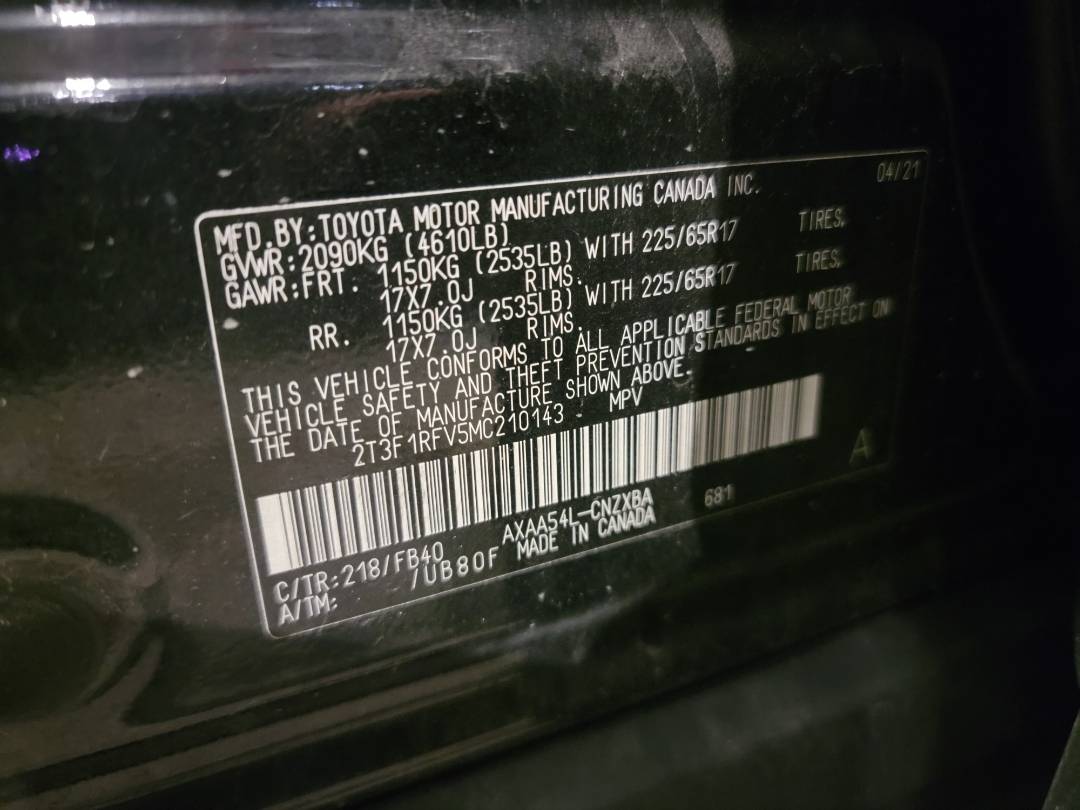 TOYOTA RAV4 2021 - Marhaba Auction Used Cars - Image 8