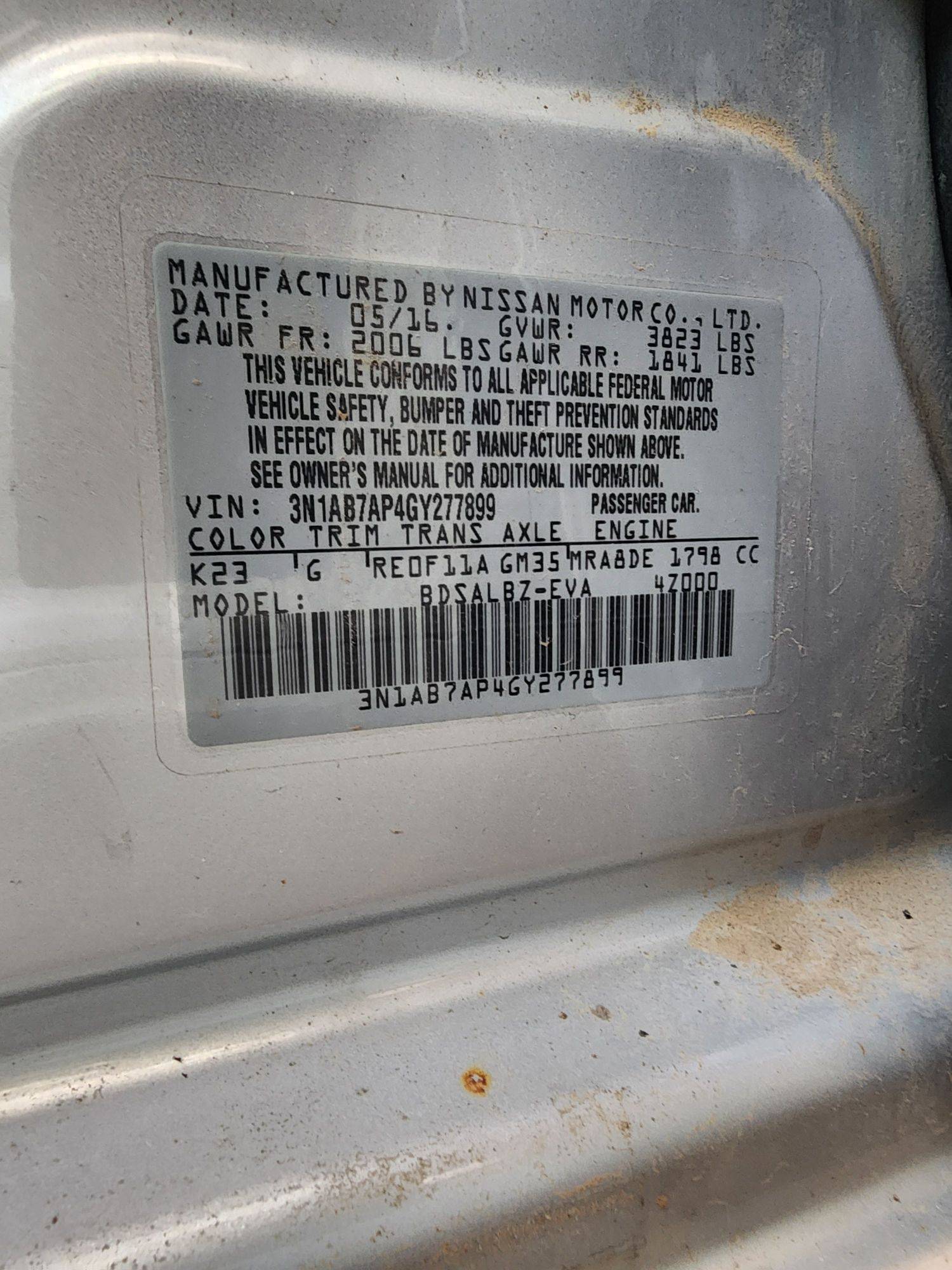 2016 NISSAN SENTRA — 99902 Miles — Lot 40469914 — Souq - Marhaba Auctions Used Cars - Image 11