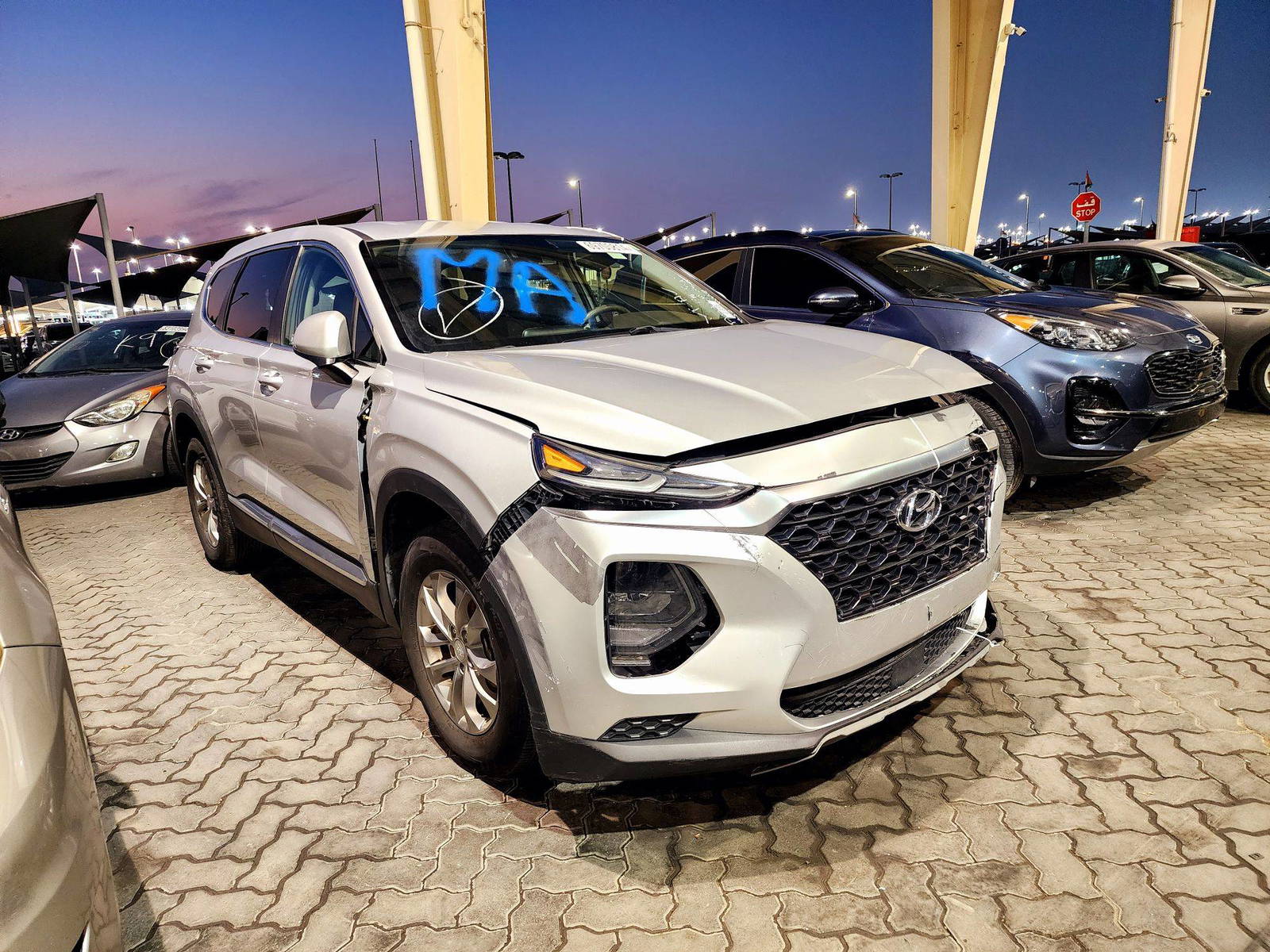 2019 HYUNDAI SANTA FE — 91057 Miles — Lot AD3KH096568 — Souq - Marhaba Auctions Used Cars - Image 5