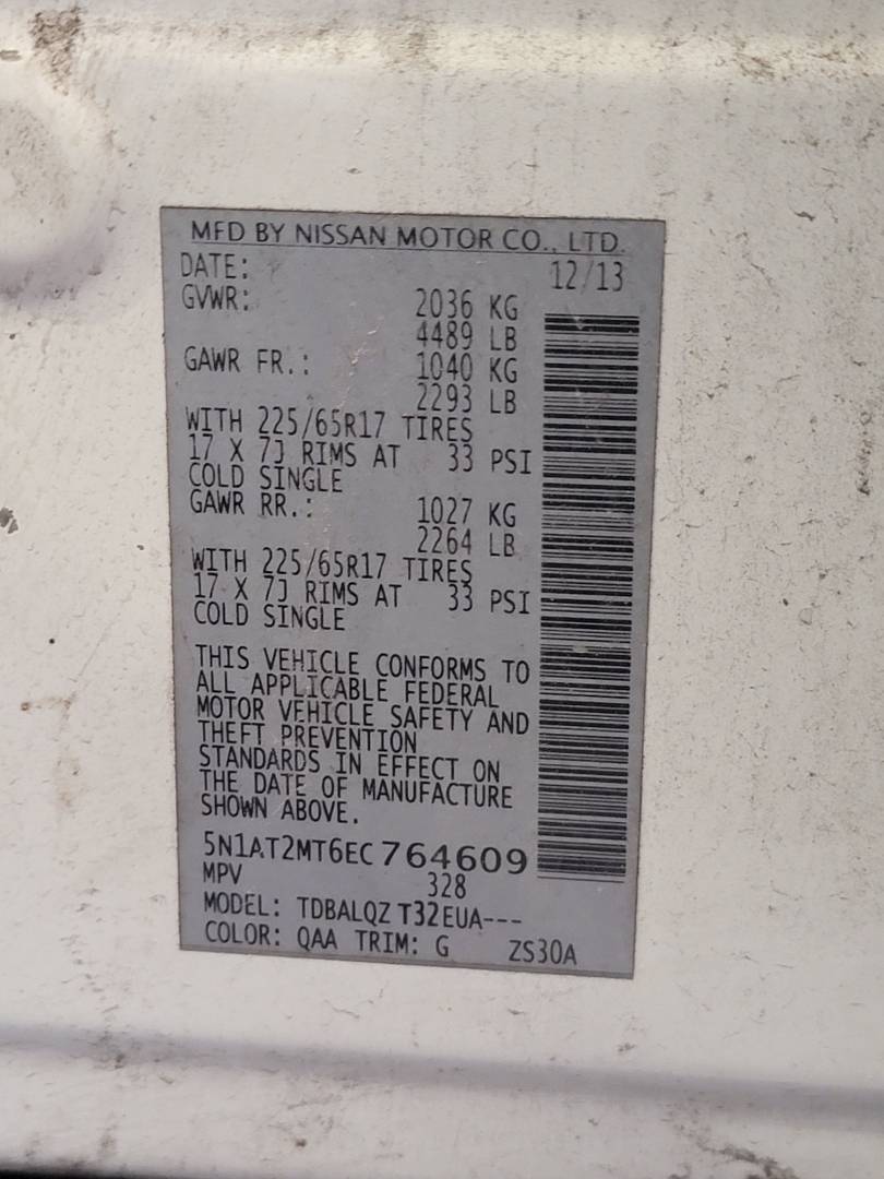 2014 NISSAN ROGUE — 161111 Miles — Lot 49051364 — Main - Marhaba Auctions Used Cars - Image 10