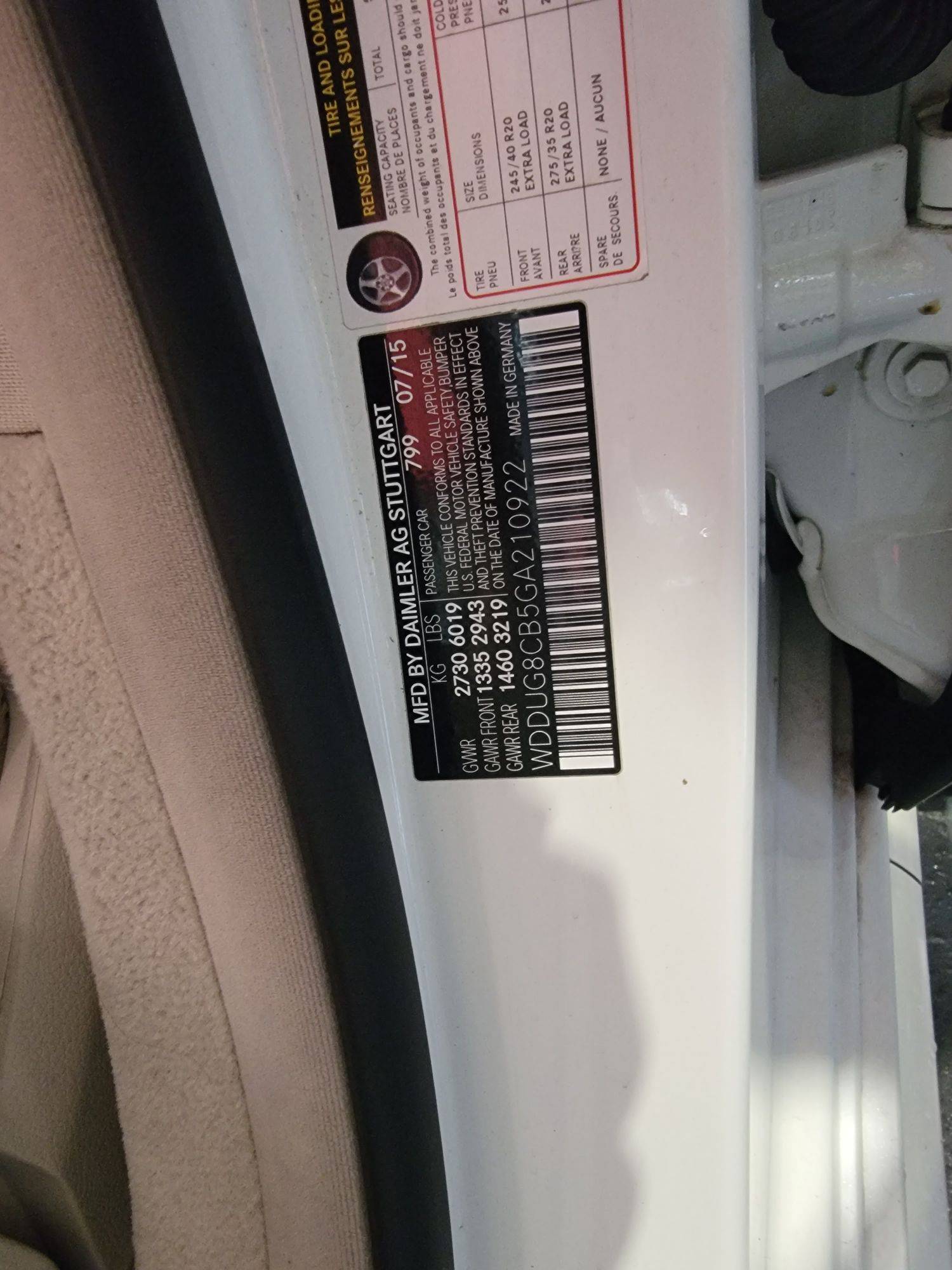 MERCEDES BENZ S 550 2016 - Marhaba Auction Used Cars - Image 9