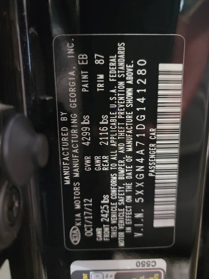 2013 KIA OPTIMA — 126570 Miles — Lot 56432774 — Main - Marhaba Auctions Used Cars - Image 10