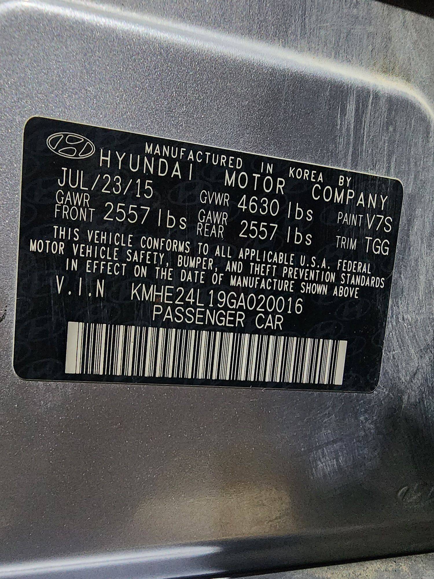 HYUNDAI SONATA 2016 - Marhaba Auction Used Cars - Image 10